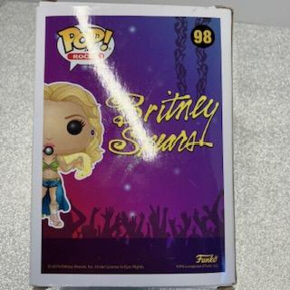 Britney Spears Salve 4 U metallic POP! Vinyl Figurine #98 Funko New Damaged Box - Picture 2 of 4